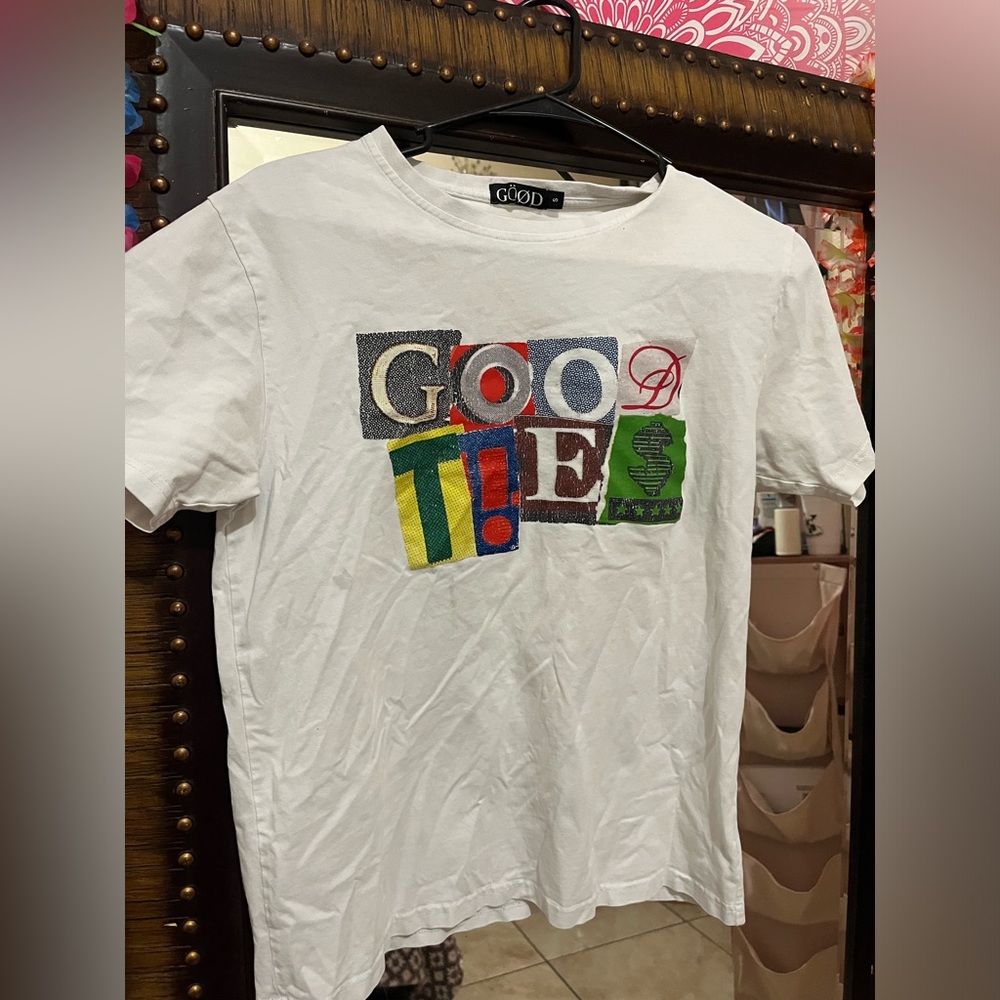 White Graphic Kids T-Shirt